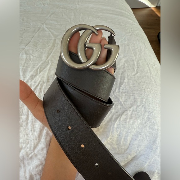 Gorgeous brown/taupe/gray Gucci belt😍 - Picture 1 of 11